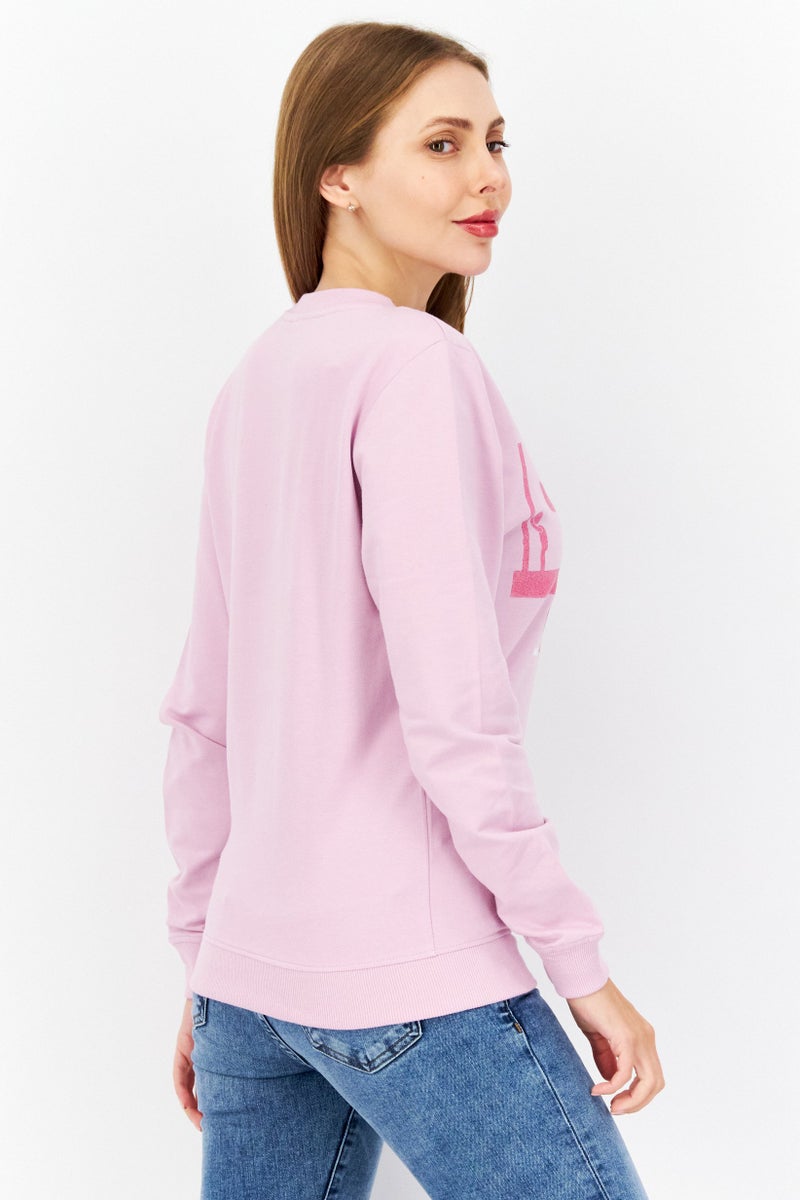 NETFLIX Women Squid Game Crew Neck Long Sleeve Sweatshirt, Lavender - Image 2