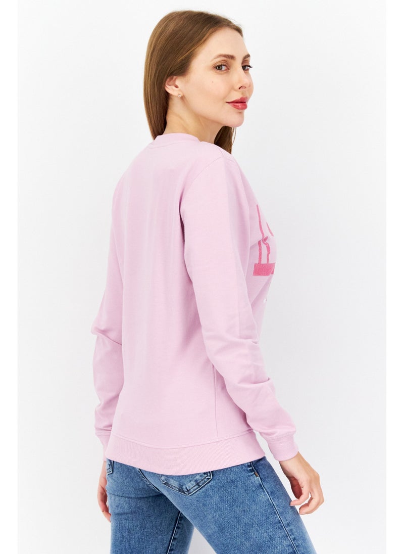 NETFLIX Women Squid Game Crew Neck Long Sleeve Sweatshirt, Lavender - Image 5