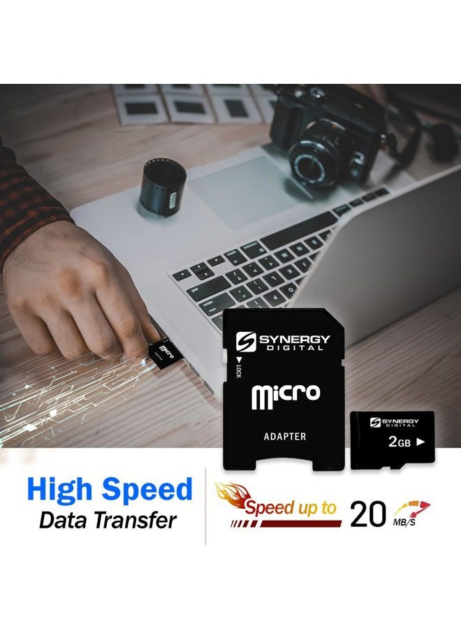 Synergy Digital بطاقة ذاكرة MicroSD سعة 2 جيجابايت - Image 3