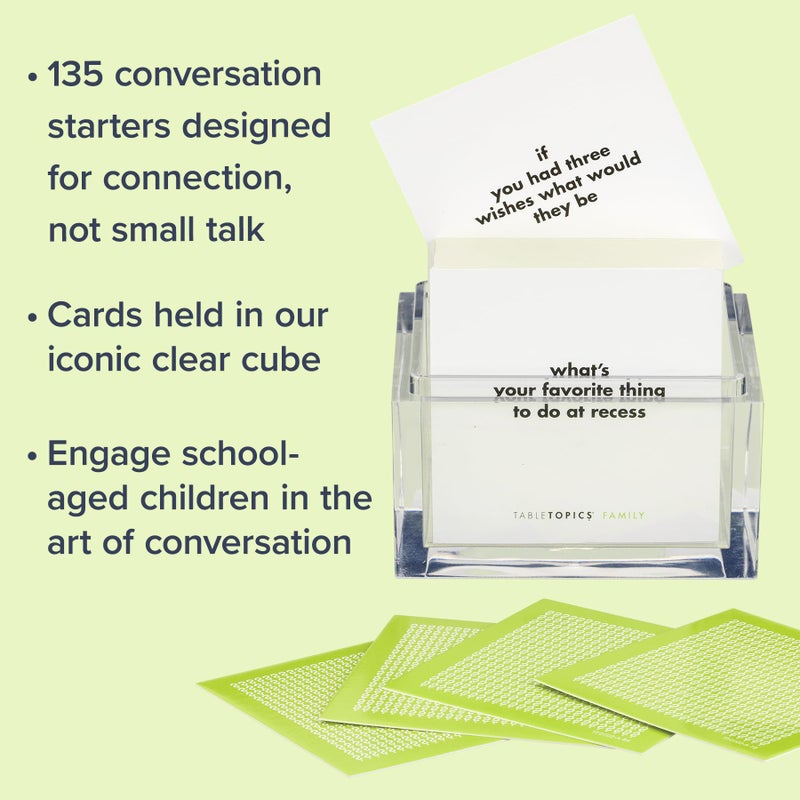 TableTopics Family Conversation Cards for Kids & Parents with 135 Questions for Fun & Connection at Dinnertime, Game Night, & Classrooms - Image 3