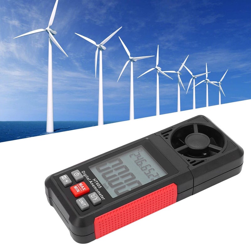 Digital Anemometer Wind Speed Meter LCD Display Lightweight Portable for Industry - Image 4