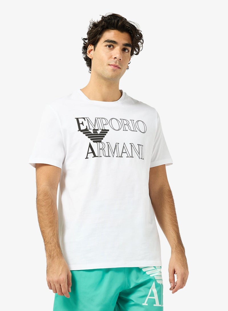EMPORIO ARMANI Graphic Crew Neck T-Shirt - Image 1