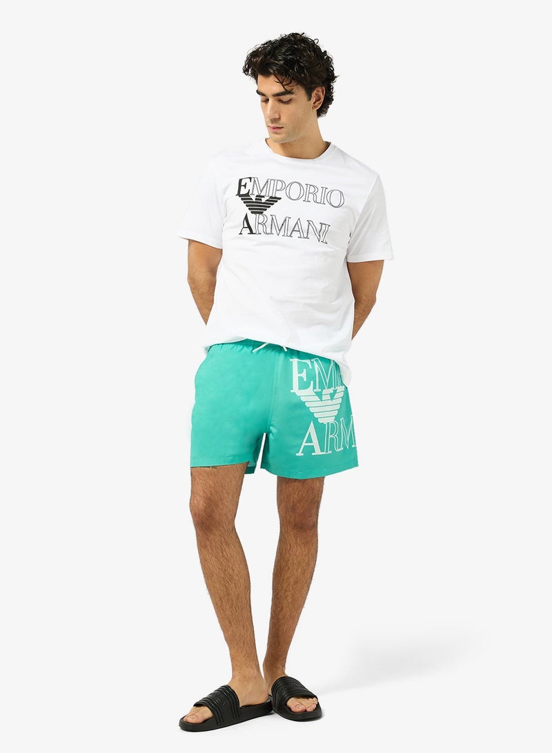 EMPORIO ARMANI Graphic Crew Neck T-Shirt - Image 4