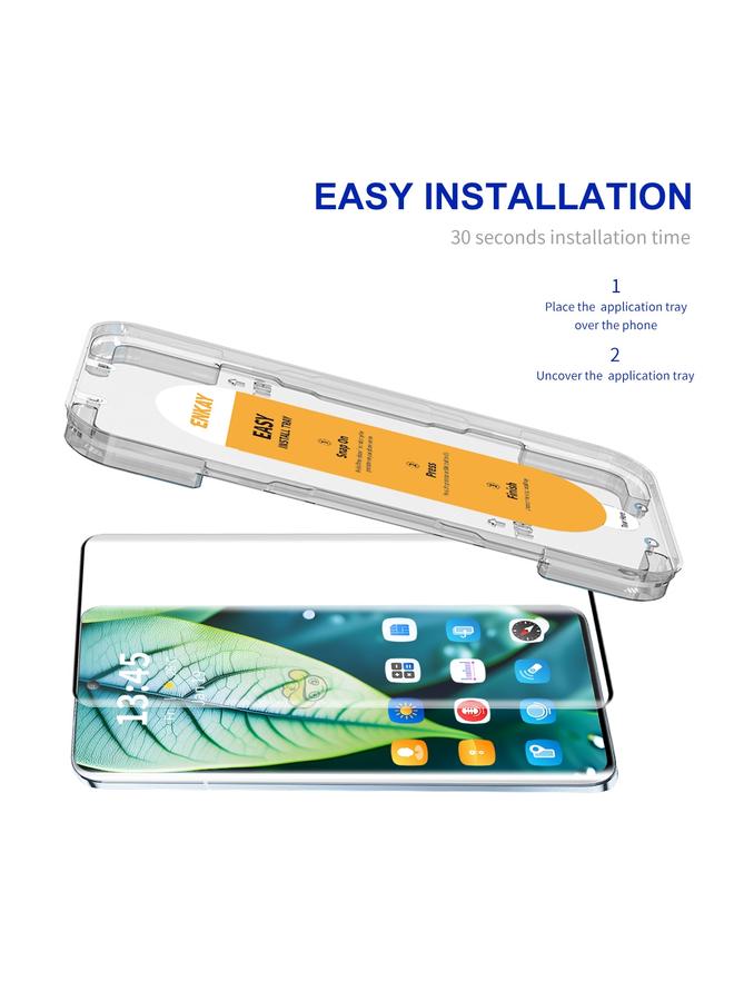 ENKAY Case For OnePlus Ace 2 / Ace 2 Pro Easy Install Hot Bending Side Glue Tempered Glass Film  - Image 2