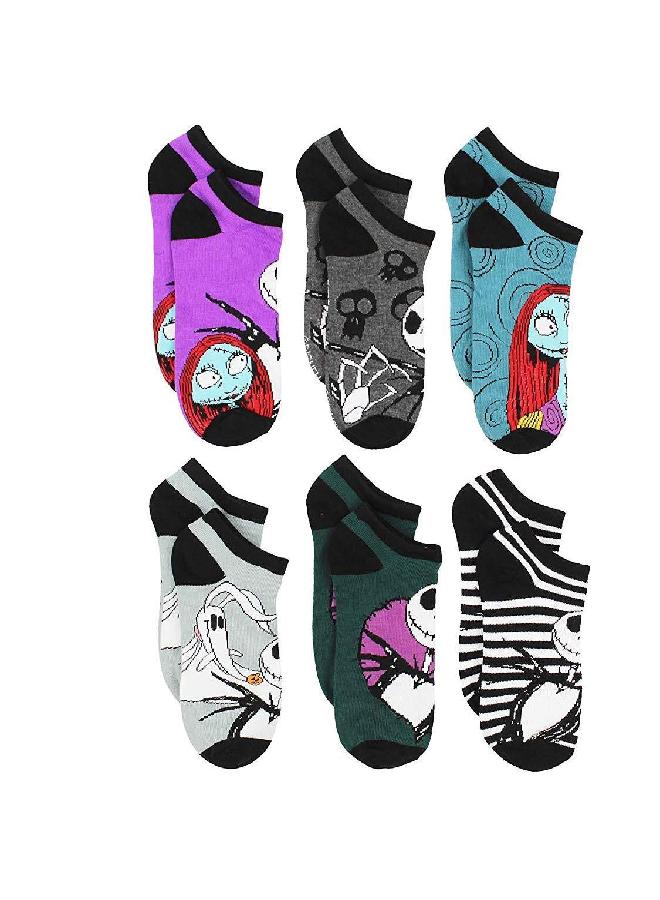 Disney Disney The Nightmare Before Christmas Womens 6 pack Socks (9-11 Womens (Shoe: 4-10), Purple) - Image 2