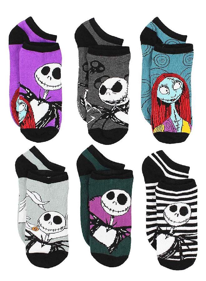 Disney Disney The Nightmare Before Christmas Womens 6 pack Socks (9-11 Womens (Shoe: 4-10), Purple) - Image 5