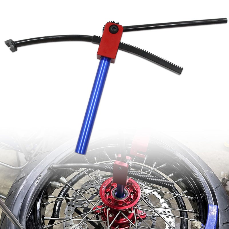 WnSEu Dirt Bike Tire Changing Tools with 15/17/20/25mm Support rods Fit for Enduro and Motocross 16"-21" Wheels 15 mm to 25mm Axles - Image 4