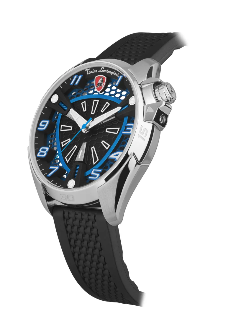 تونينو لامبورجيني TLABSB-SS-R - Tonino Lamborghini SHOCK ABS SS/BLUE Male Watch