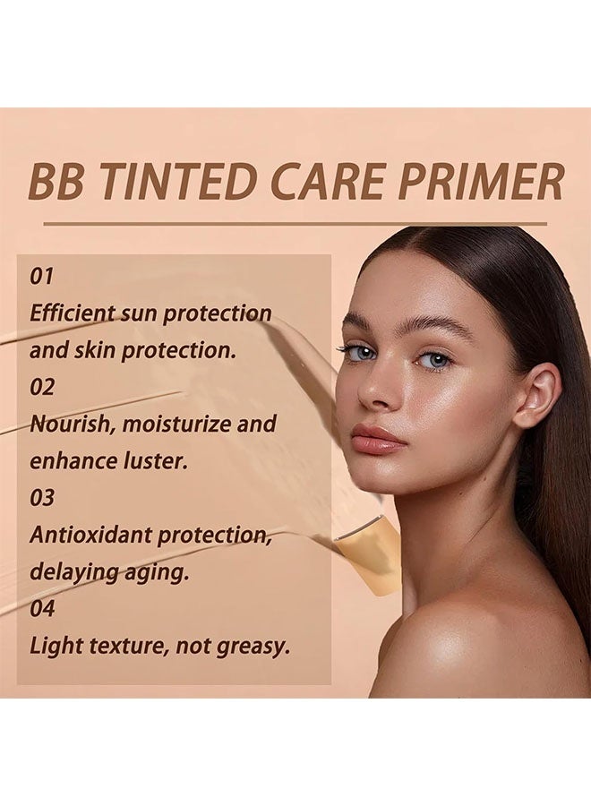 إيلهو برايمر BB ملون، مرطب BB ملون مع واقي شمس SPF 30، تغطية كاملة للون بشرة فاتحة إلى متوسطة، يروي بشرتك ويجعلها ناعمة. # أبيض عاجي - Image 4