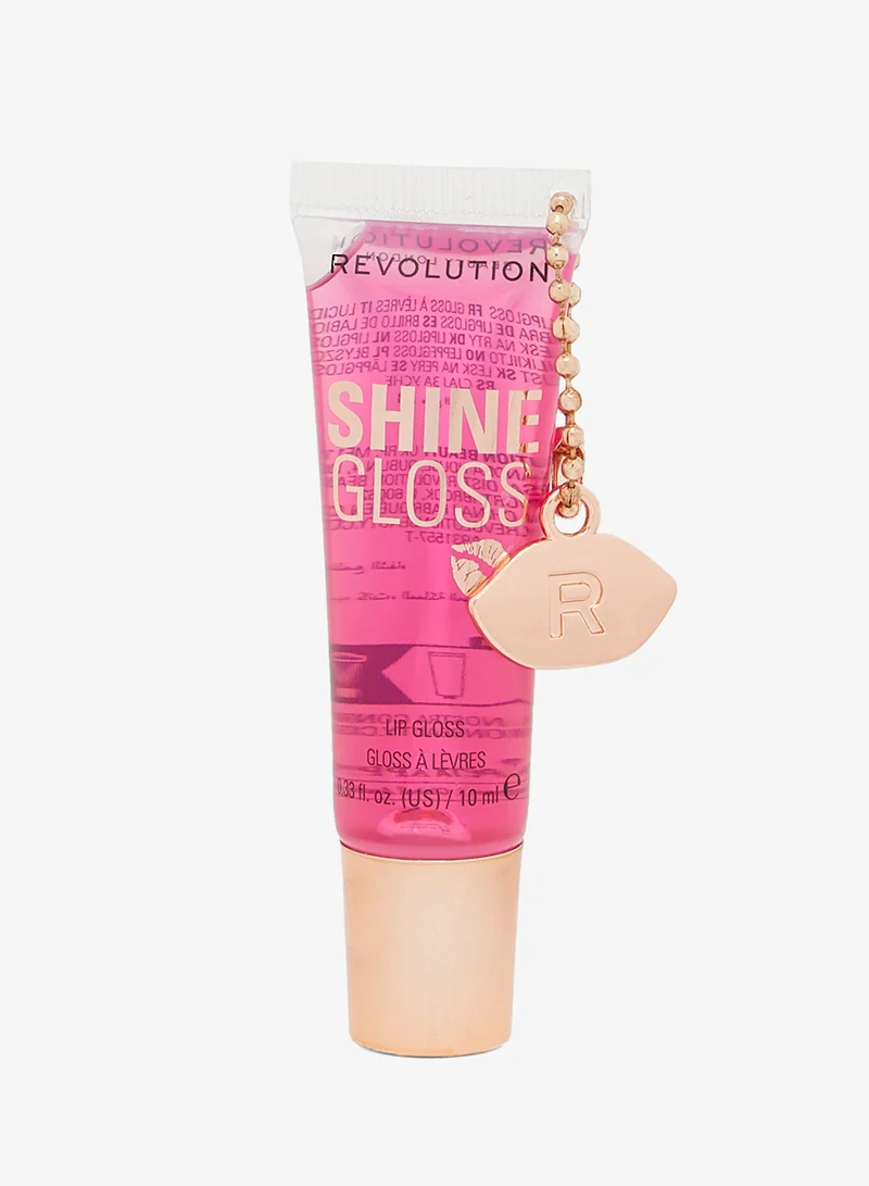 Makeup Revolution Revolution Shine Gloss Lip Gloss Raspberry Ripple