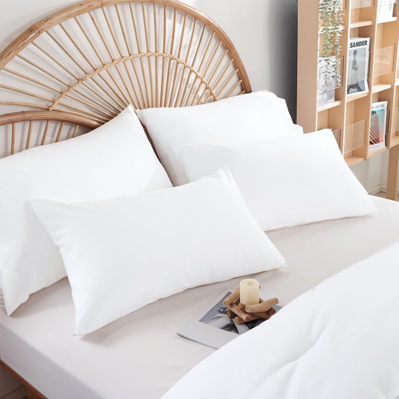 weigelia Full Size Comforter White Modern 3PCS Microfiber Full Size Comforter Sets for All Season Comforter for Men, Women and Girls Soft Lightweight Bed Comforter Set - Image 5