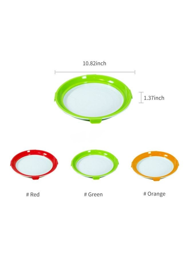 NIBEMINENT Polypropylene Food Stackable Vacuum Preservation Tray With Elastic Lid Green/Clear 10.82x1.37inch - Image 2