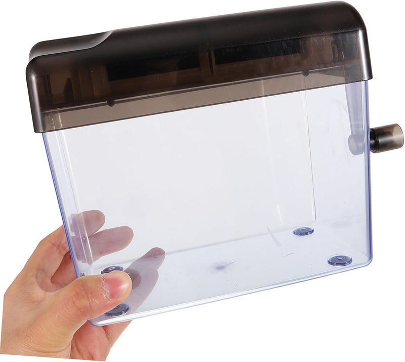 Portable Manual Hand Shredder for Office and Home Use Small Tabletop Paper Cutter with Wear-Resistant Design Easy Hand Crank Operation for Bills Receipts Envelopes and Documents - Image 4
