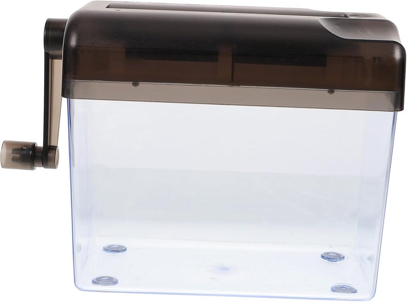 Portable Manual Hand Shredder for Office and Home Use Small Tabletop Paper Cutter with Wear-Resistant Design Easy Hand Crank Operation for Bills Receipts Envelopes and Documents - Image 1