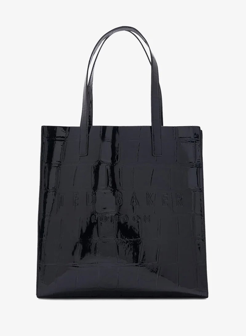 Ted Baker Croccon Croc Effect Large Icon Tote Bag