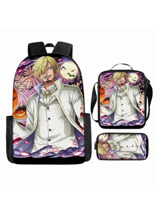 عام أحدث نموذج عالمي من الكرتون طباعة ثلاثة قطعة حقيبة مجموعة ( الطلاب ، الأطفال ، الأصدقاء ، نزهة ، تسلق الجبال ، الخ . ) - Image 2