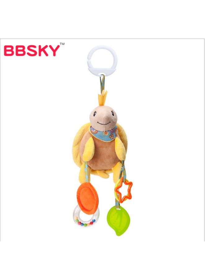 BBSKY ألعاب الأطفال لطيف الكرتون الحيوان الطفل أفخم دمية لعبة سيارة سرير معلق معلق الرياح الرنين المواصفات: قلادة سلحفاة متعددة الوظائف - Image 1