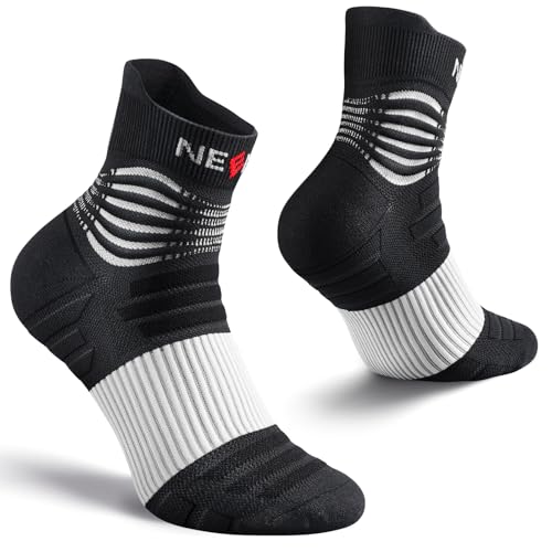 NEENCA Professional Compression Socks Medical Athletic Ankle Socks for Injury Recovery Pain Relief Sports Protection Circulation 1 Pair 2030 mmhg