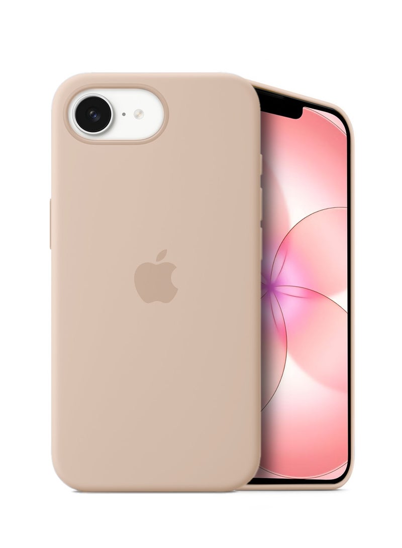 Wtech Apple iPhone 17e 5G 2026 Premium Soft Liquid Silicone Case Cover (MCRPSN) - Desert Sand - Image 1