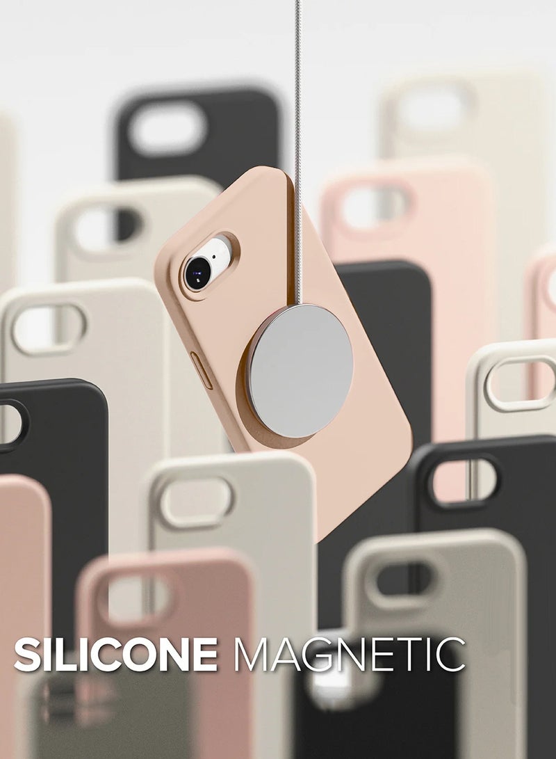 Wtech Apple iPhone 17e 5G 2026 Premium Soft Liquid Silicone Case Cover (MCRPSN) - Desert Sand - Image 2