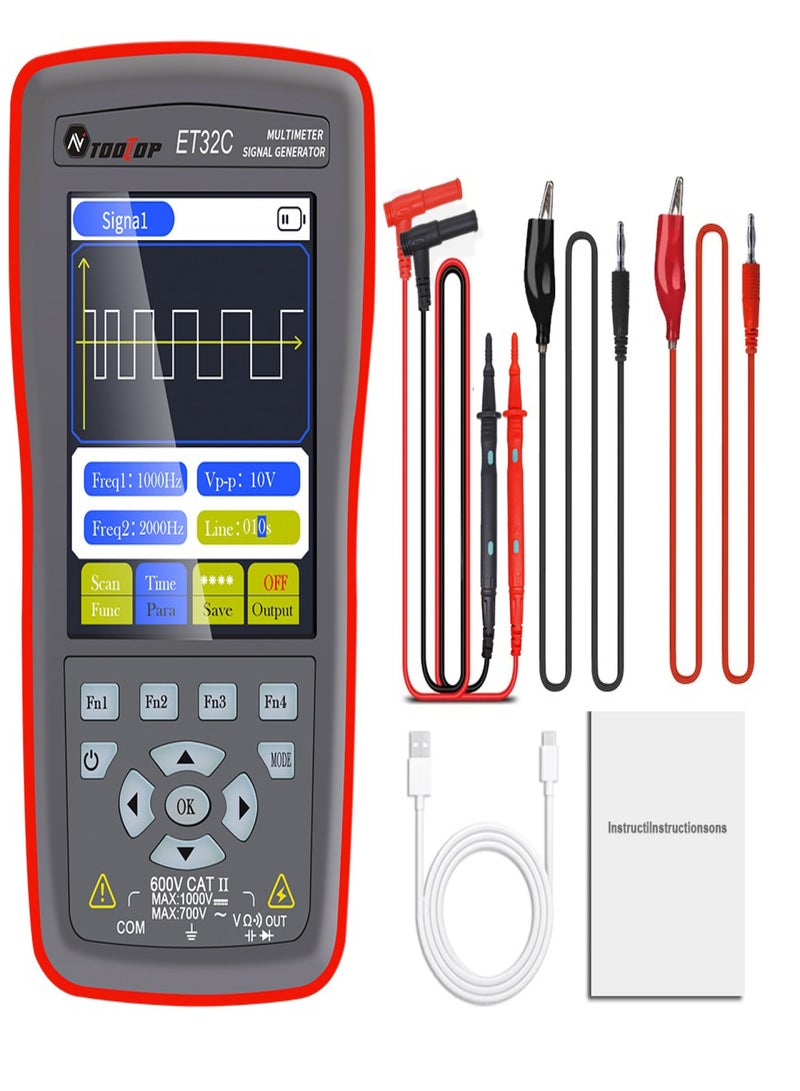 2in1 Car Signal Generator Multimeter 2.8inch Color Display Comprehensive Coil Solenoid Relay Control Dual Mode Switch Multiple Signal Outputs for Accurate Vehicle Maintenance Audio - Image 1