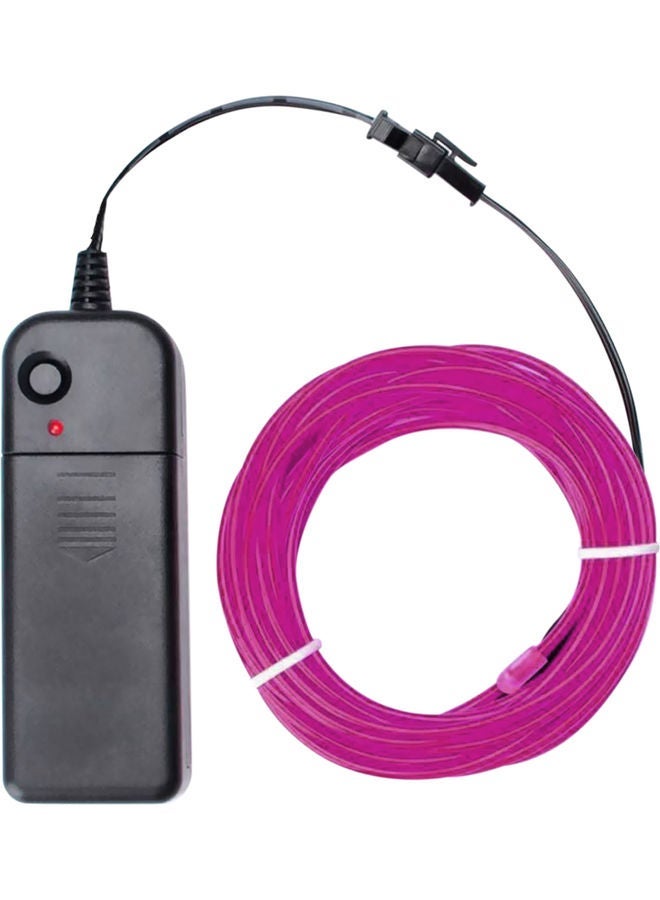 NIBEMINENT Portable LED Strip Light Cabinet Lamp 2 AA Cell Powered Operated Purple 3meter - Image 1