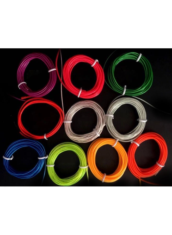 NIBEMINENT Portable LED Strip Light Cabinet Lamp 2 AA Cell Powered Operated Purple 3meter - Image 4