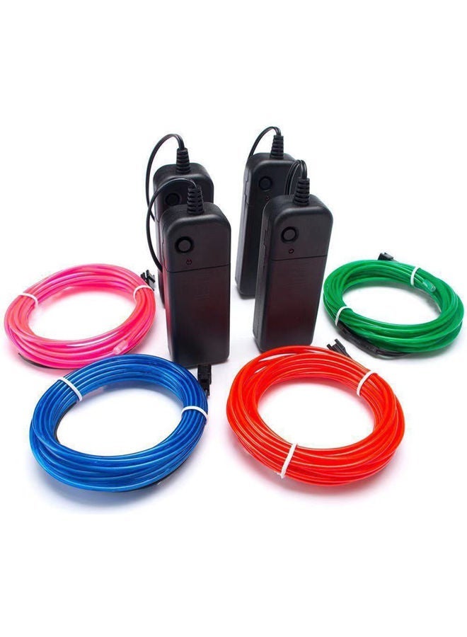 NIBEMINENT Portable LED Strip Light Cabinet Lamp 2 AA Cell Powered Operated Purple 3meter - Image 3