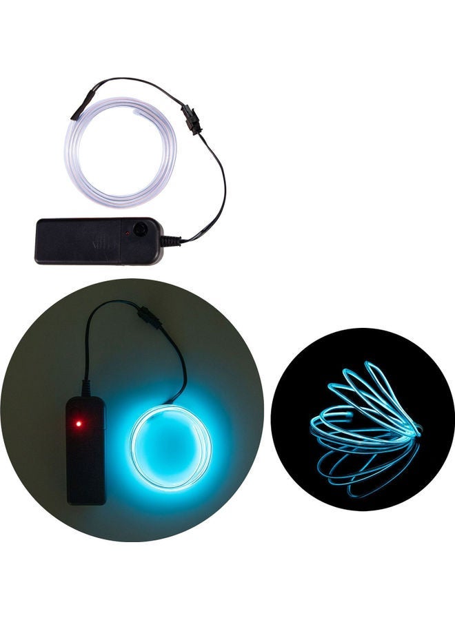 NIBEMINENT Portable LED Strip Light Cabinet Lamp 2 AA Cell Powered Operated Purple 3meter - Image 2