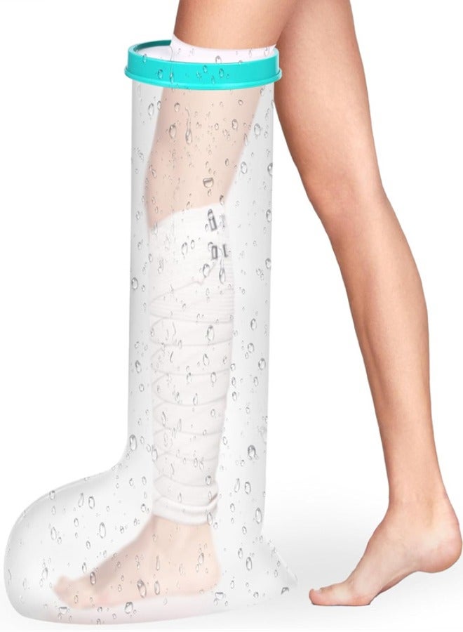 غطاء جبيرة للساق مقاوم للماء للاستحمام - أغطية جبيرة للساق للبالغين قابلة لإعادة الاستخدام مريحة وناعمة ومُحكمة الغلق ومانعة لتسرب الماء - Image 1
