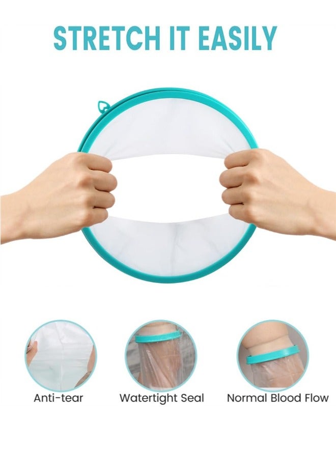 غطاء جبيرة للساق مقاوم للماء للاستحمام - أغطية جبيرة للساق للبالغين قابلة لإعادة الاستخدام مريحة وناعمة ومُحكمة الغلق ومانعة لتسرب الماء - Image 4