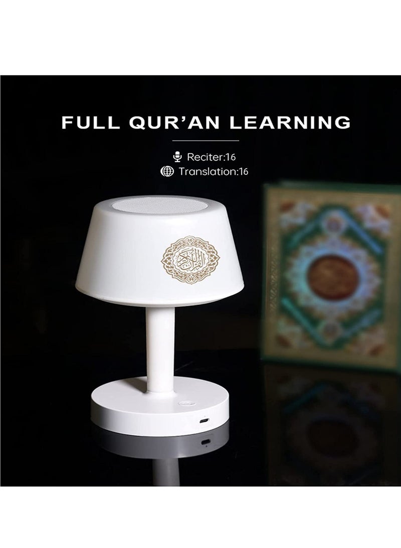ELTRAZONE Table Lamp Quran Speaker,Muslim Bluetooth Speaker,Digital Speaker with Remote&Mobile App Night Light Desk Lamp for Kids - Image 2