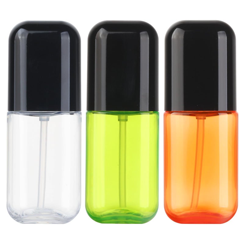 Dymoece Travel Spray Bottle 3 Pack 27oz80ml Portable Plastic Small Spray Bottles Refillable Mini Spray Bottle Empty Fine Mist Spray Bottles for Makeup Removers Perfume Essential Oils Toners Rose Waters - Image 3