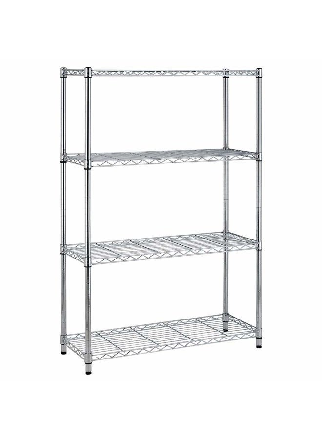 BestOffice Shelving Unit NSF Metal Large Storage Shelves Heavy Duty Height Adjustable Commercial Grade Steel Utility Layer Shelf Rack Organizer (36x14x54, Chrome) - Image 1