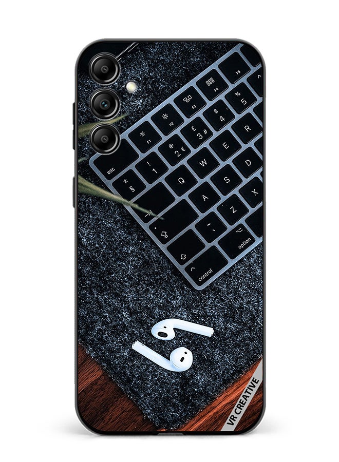 VR CREATIVE Protective Case Cover For Samsung Galaxy A15 5G/A15 Earphone With Keyboard Design Multicolour - Image 1