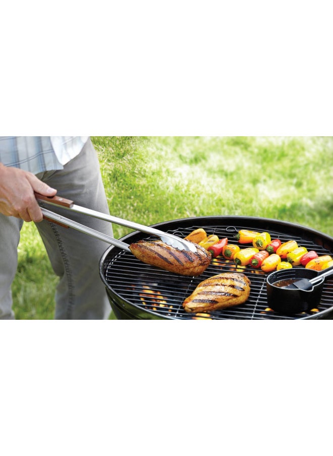 Outset QB22 Grill BBQ, 1 EA, Rosewood Tongs Extra Long 22"