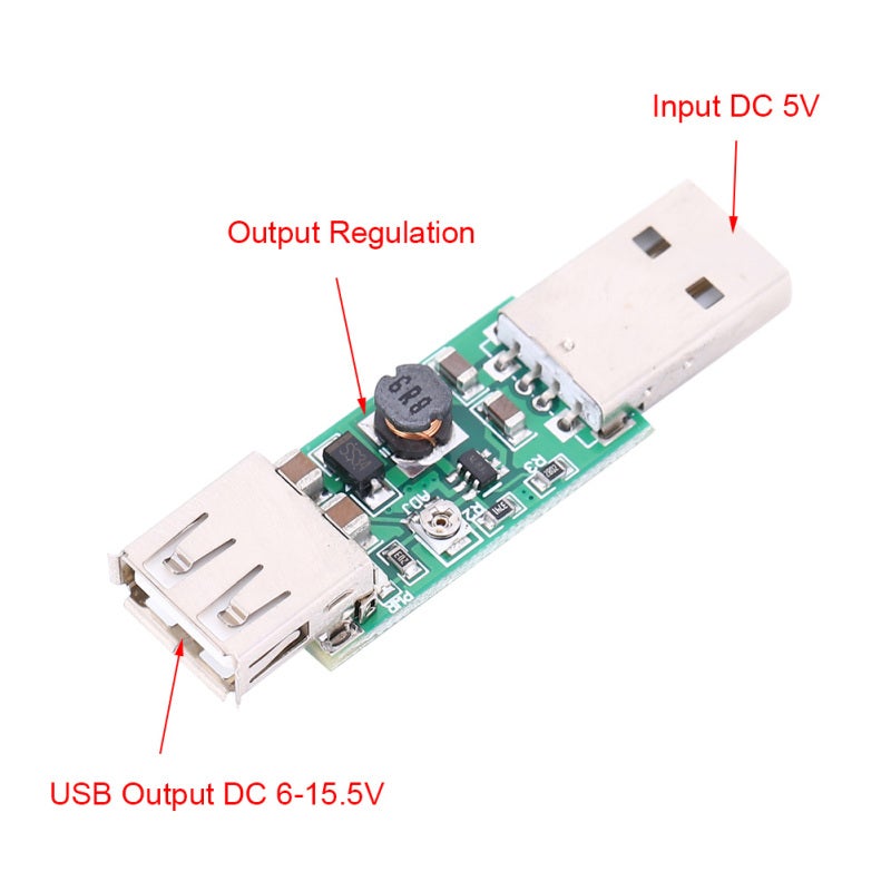 Power Boost Module 7W High Conversion Efficiency (79-90%) - Stable Performance DC Module Adjustable Voltage (DC5V To 6-15V) for Electronic Component Projects, Home & Industrial Use - Image 1