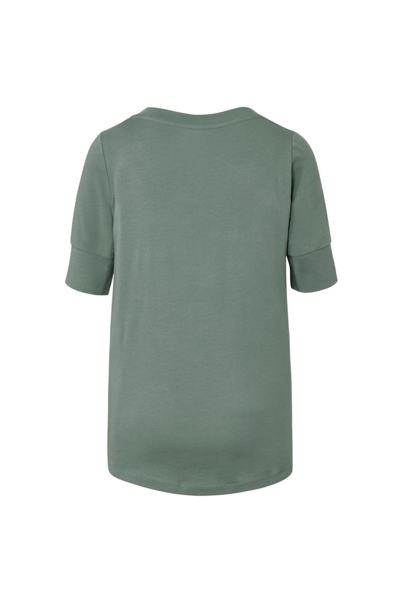 Tchibo Women Sportswear Fit Short Sleeve Training T-Shirt, Sage Green  - Image 3