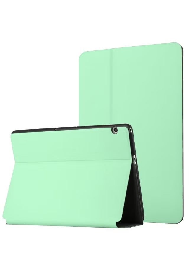 بروماس غطاء حماية لجهاز هواوي ميديا ​​باد T5 10 مزدوج الطي أفقيًا، غطاء جلدي للكمبيوتر اللوحي مع حامل أخضر نعناعي