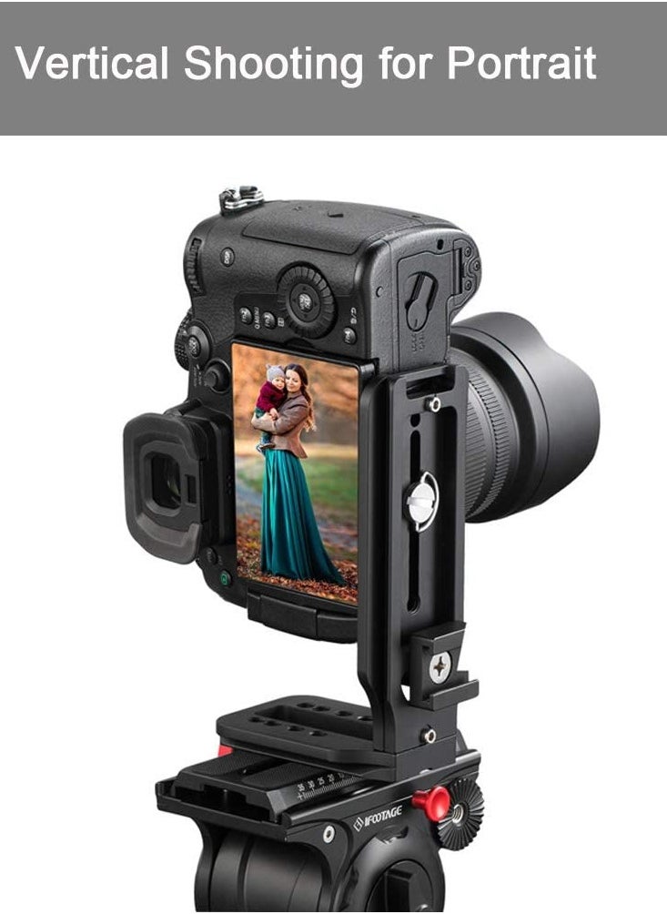 SYOSI - DSLR Camera L-type Quick Release Plate Vertical Horizontal Switching Tripod Quick Release Board Compatible with Canon/Nikon/Sony/DJI/Osmo/Ronin/Zhiyun Stabilizer Tripod Monopod - Image 1