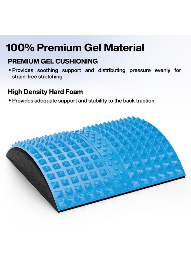 FOVERA Gel Back Stretcher Lumbar Traction for Upper & Lower Back Pain Relief, Lumbar Support, Sciatica Nerve, Spinal Stenosis, Posture Correction, Back Excercise, Back Cracker - Image 3