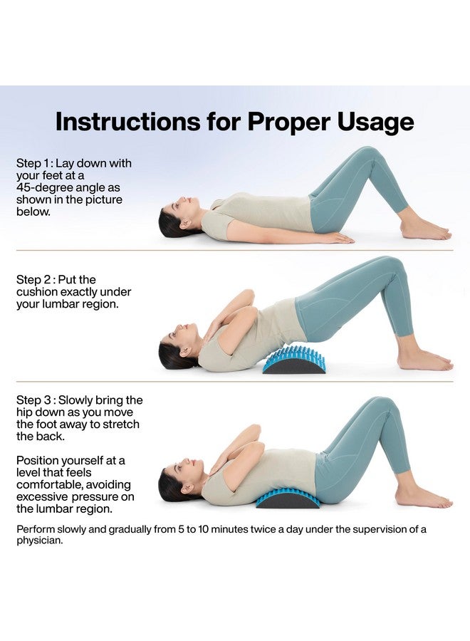 FOVERA Gel Back Stretcher Lumbar Traction for Upper & Lower Back Pain Relief, Lumbar Support, Sciatica Nerve, Spinal Stenosis, Posture Correction, Back Excercise, Back Cracker - Image 5