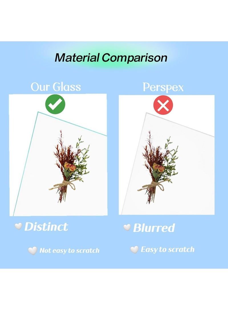 SYOSI Shadow Box Frame, 3D Deep Display Frame 4x6 Wood Picture Box with HD Glass for Flowers Photos Tickets and Pet Keepsakes, Memory Display Case for Baby or Wedding Decoration White 2 Pack - Image 5