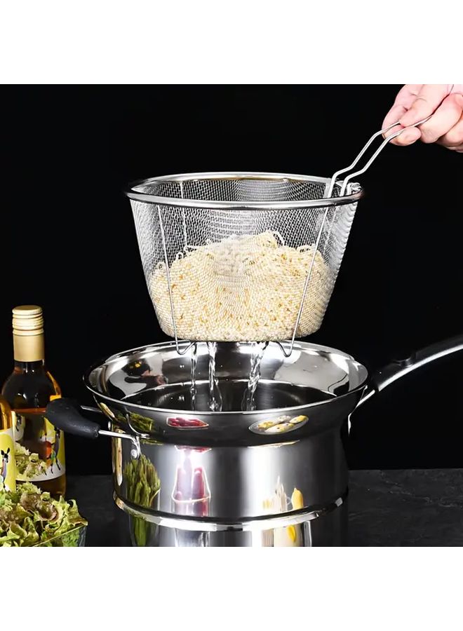 Stainless Steel 3 Piece Cooking Pot Set With Lid For Noodles Soup Frying - Image 3
