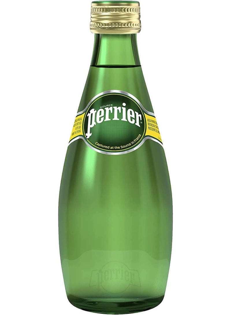 Perrier Natural Sparkling Mineral Water Glass Bottle 330 ml - Image 1