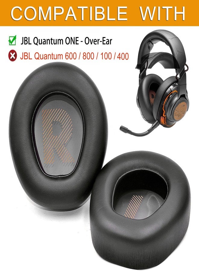 defean Quantum ONE Ear Pads - defean Replacement Ear Pads Cover Cushions Compatible with Quantum ONE/Q ONE / Q1 / Over-Ear ANC Performance Gaming Headphone,Softer Leather,High-Density Noise Cancelling Foam - Image 2