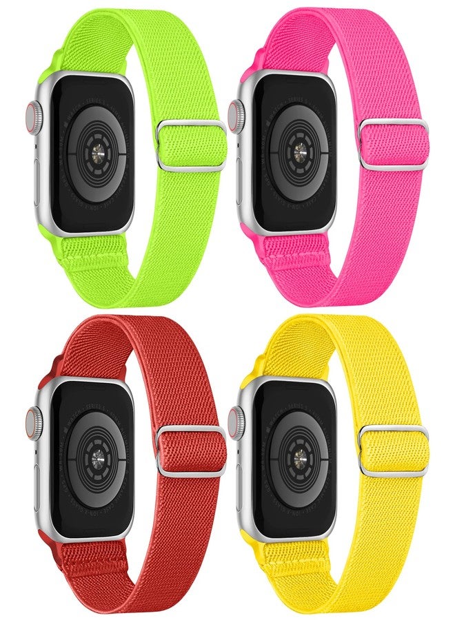 CCnutri Stretchy Nylon Solo Loop Bands Compatible with Apple Watch 38mm 40mm 41mm 42mm 44mm 45mm 46mm 49mm, Sport Elastic Wristbands Women Men Straps for iWatch Series 10/9/8/7/6/5/4/3/2/1/SE 2/Ultra/Ultra 2 - Image 1