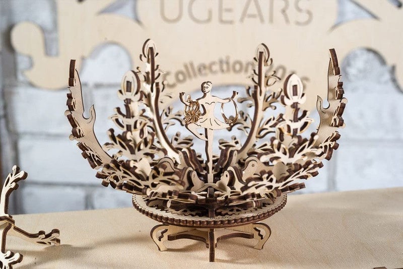 UGEARS Mechanical Flower 3D Wooden Puzzle - Unique Model Kits for Teens and Adults - Image 5