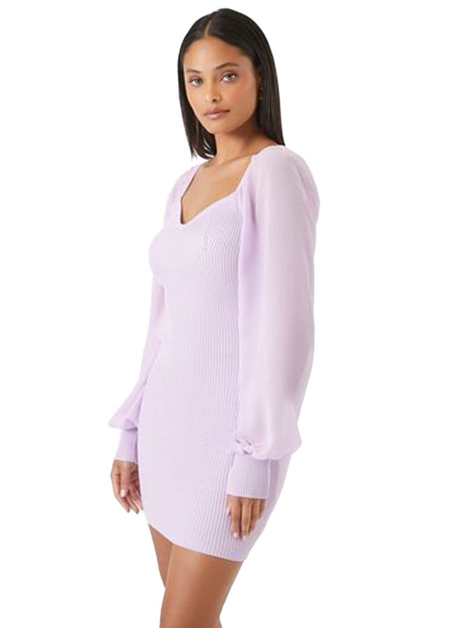 FOREVER 21 Sweetheart Mini Sweater Dress - Image 3