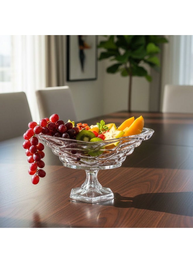 Mondo Bugatti Large Oval Shallow Bowl on Foot 35x21cm - Elegant Serveware for Modern Dining, Decorative Bowl for Entertaining, Premium Quality Tableware - Image 5